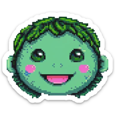 cheerful face sticker