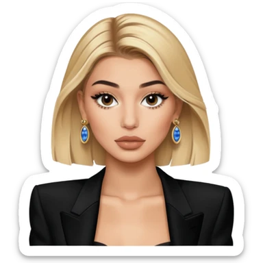 hailey bieber met gala ysl sticker