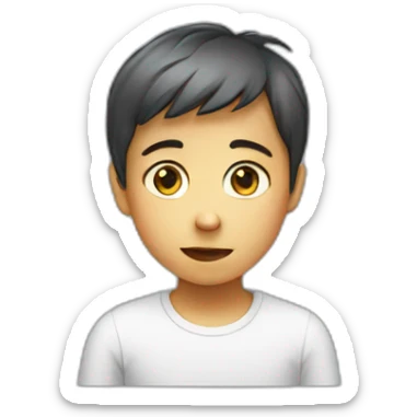 kid with poor posture sticker