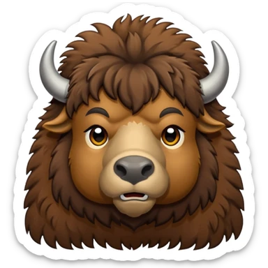 american bison sticker