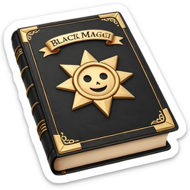 black magic book sticker
