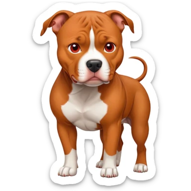 Red nose pitbull sticker