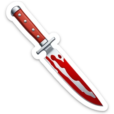 Bloody knife sticker
