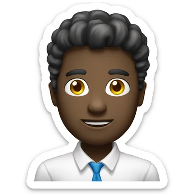 customer support white  sticker