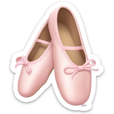 Pale pink ballet shoes sticker