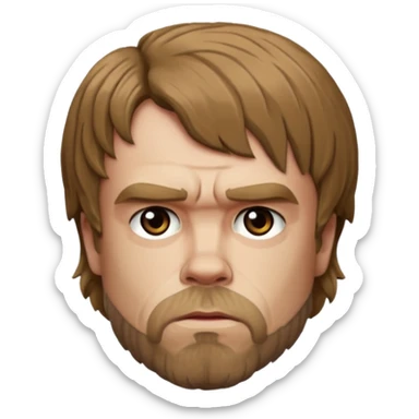 Tyrion Lannister  from Games of throne character face only front face sticker