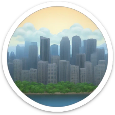 Skyline sticker