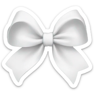 white bow sticker