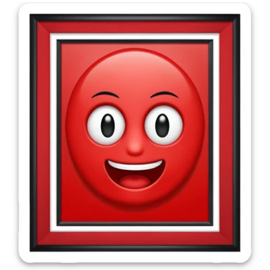 just the text "alô!" with a red frame sticker