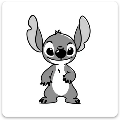 stitch from lilo & stitch sticker