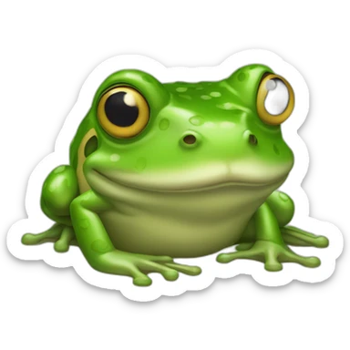 Bull frog sticker