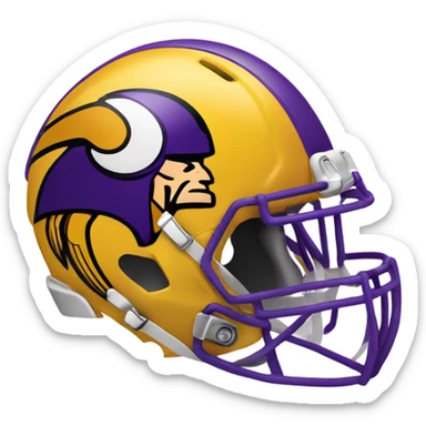 Minnesota Vikings helmet sticker
