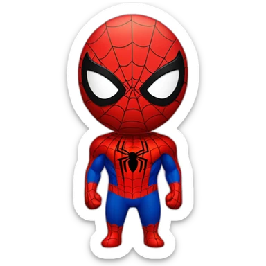 Spider man with instagram logo sticker
