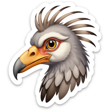 Secretary 
bird sticker