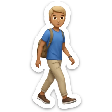 un homme qui marche sticker