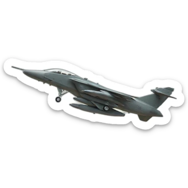 military aircraft atacams sticker