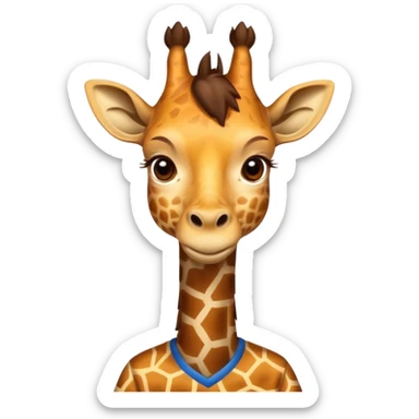 athlete player giraffe sticker