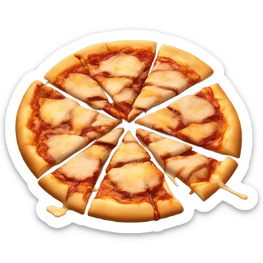 giant chicken barbecue pizza sticker