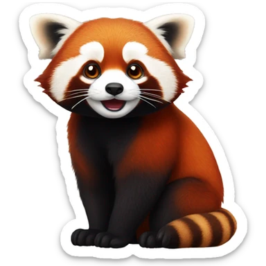 Red panda sticker