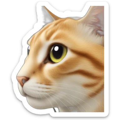 cashew fruit that is a cat sticker