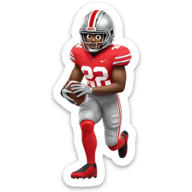ohio state football player sticker