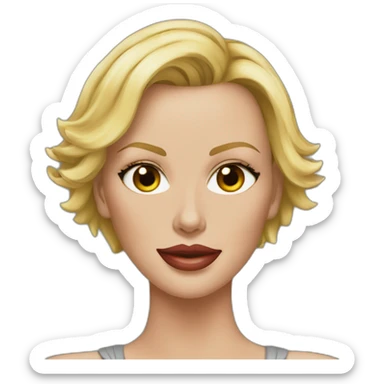 charlize theron ultra realistic sticker
