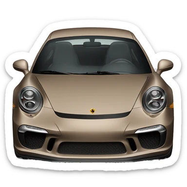 Brown porche 911gts sticker