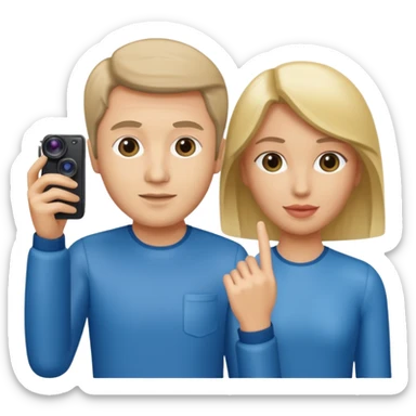 take photos with the wax figures sticker