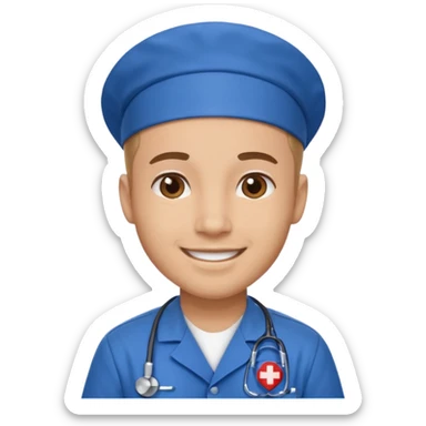 a male nurse  sticker