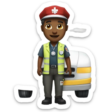 Ambulance driver like a princess  sticker