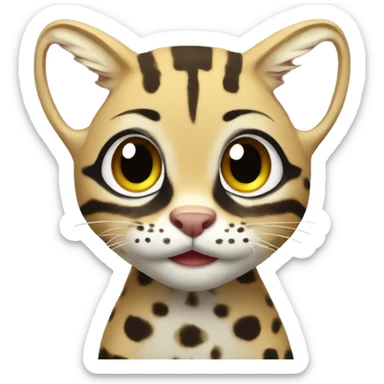 little ocelot sticker