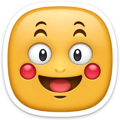 크기 80*80px의 빨간색 네모 sticker