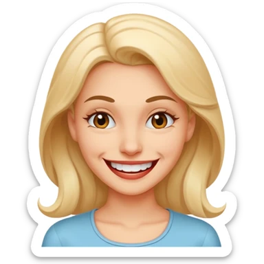 facial Upselling scam women fake sympathetic smile, predatory grin, saccharine smile, smirk sticker