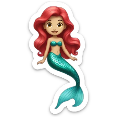 little mermaid sticker