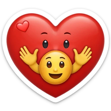 Susunkan aku emoji menjadi sebuah gambar love sticker