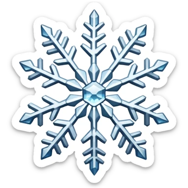Snowflake sticker