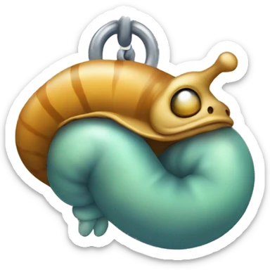 Slug wearing a chain sticker