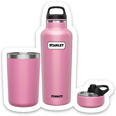 pink stanley water bottle 40 oz tumbler sticker