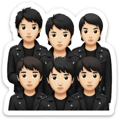 Viktor Tsoi and the group Neverlove sticker