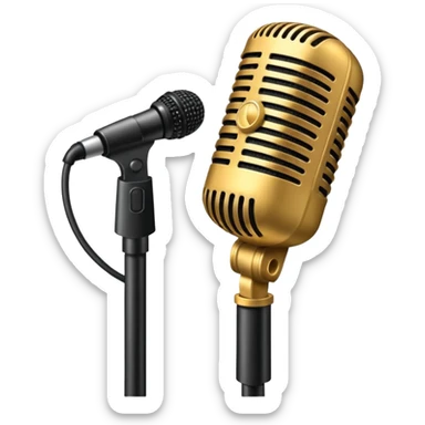 singer stage microphone sticker