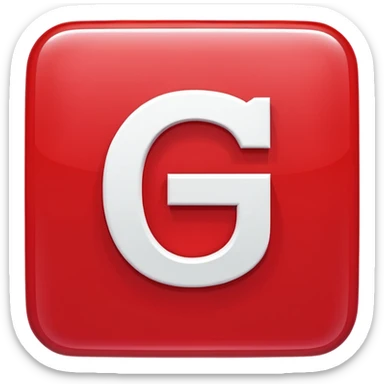 A bold white capital letter C inside a red rounded square, flat emoji design, shiny light reflection, in the same style as the 🅱️ emoji, transparent background, the letter C is large and centered sticker