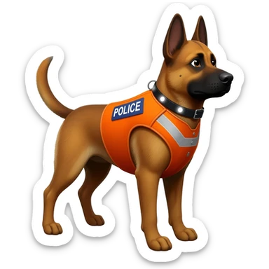 police dog sticker
