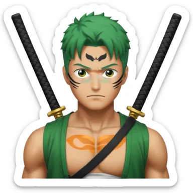 Roronoa zoro one pice sticker