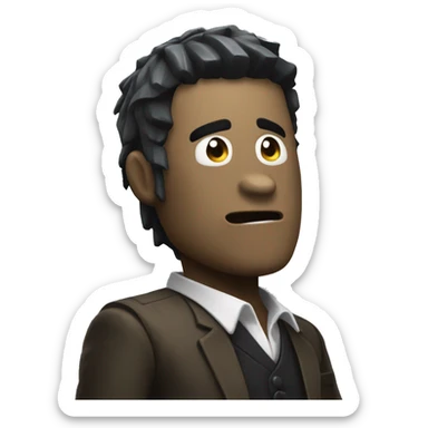an emoji where there's the main monster from a roblox game called residence massacre sticker