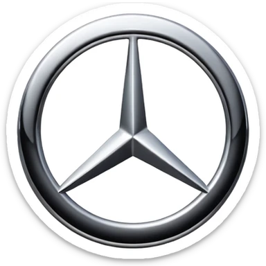 Make Mercedes logo sticker
