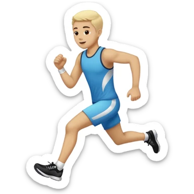 Une personne qui court sticker