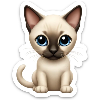 Siamese kitten sticker