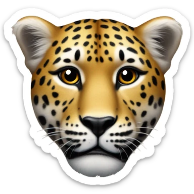 Un corazón con marcas de leopardo  sticker