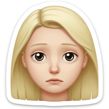 Very tired and depressed sticker