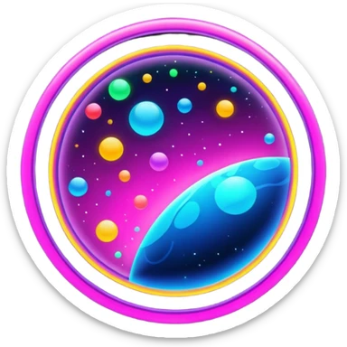 Fashion planet sticker